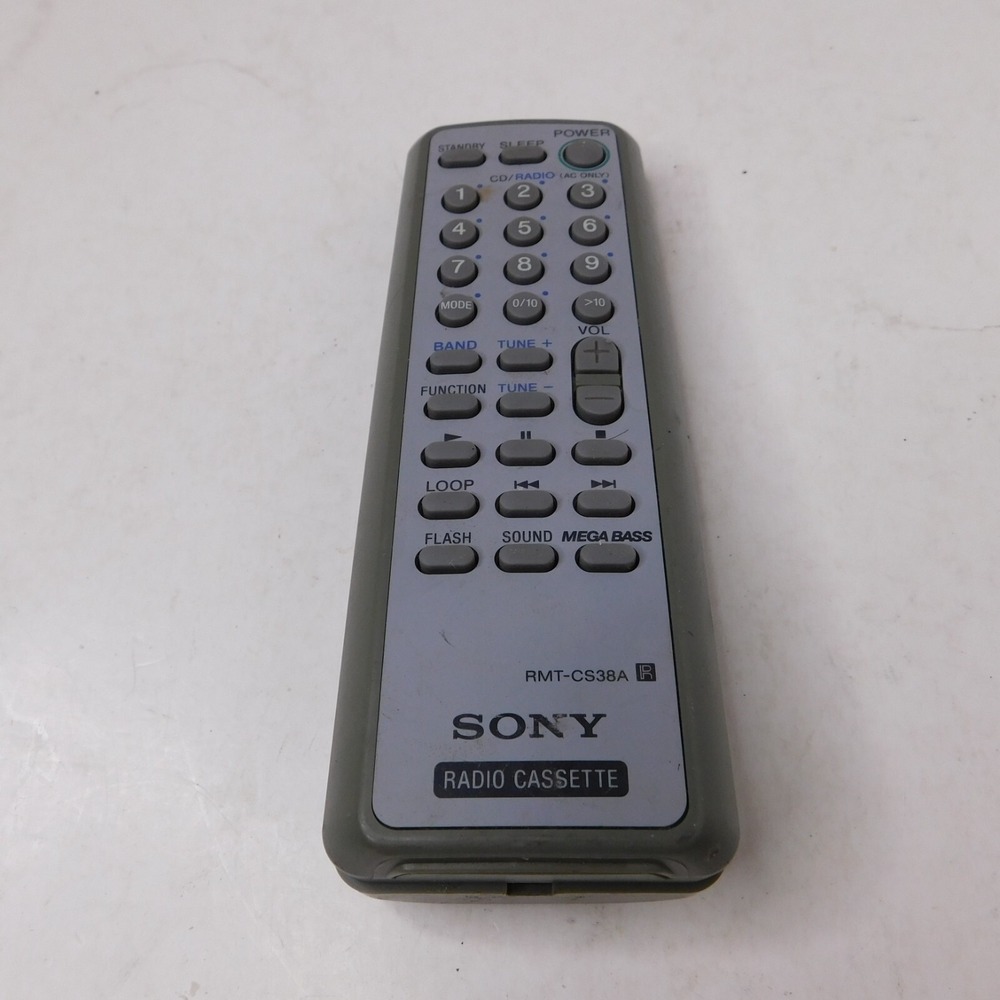 Sony Radio Cassette Replacement Remote Control Model # RMT-CS38A
